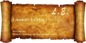 Laudon Erika névjegykártya