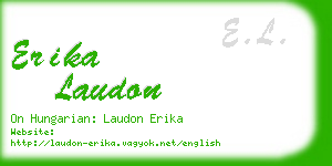 erika laudon business card